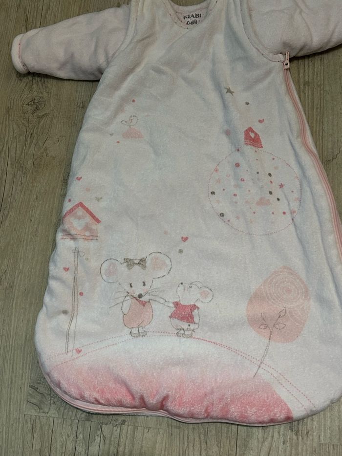 Gigoteuse chaude kiabi rose 0/6 mois - photo numéro 2