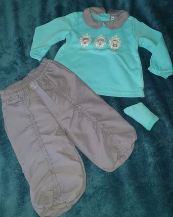 Ensemble fille Tex t. 12 mois