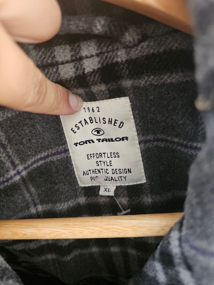 Caban manteau Tom Tailor taille 42 XL à carreaux - photo numéro 2
