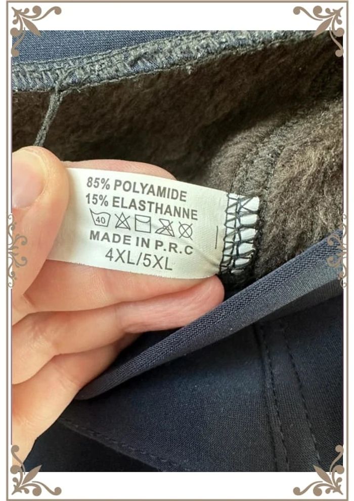 Pantalon doublé bleu marine 4XL / 5XL - photo numéro 7