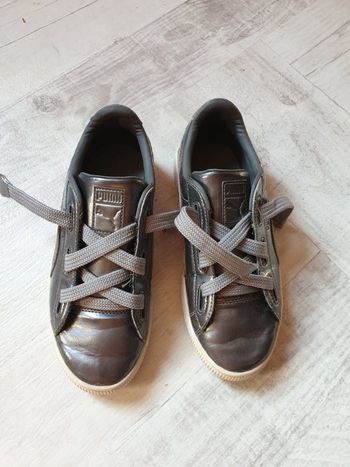 Basket puma argenté en 35
