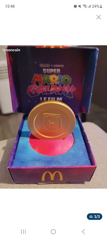 Piéce de Collection Mario Galaxy Le Film(édition limitée)