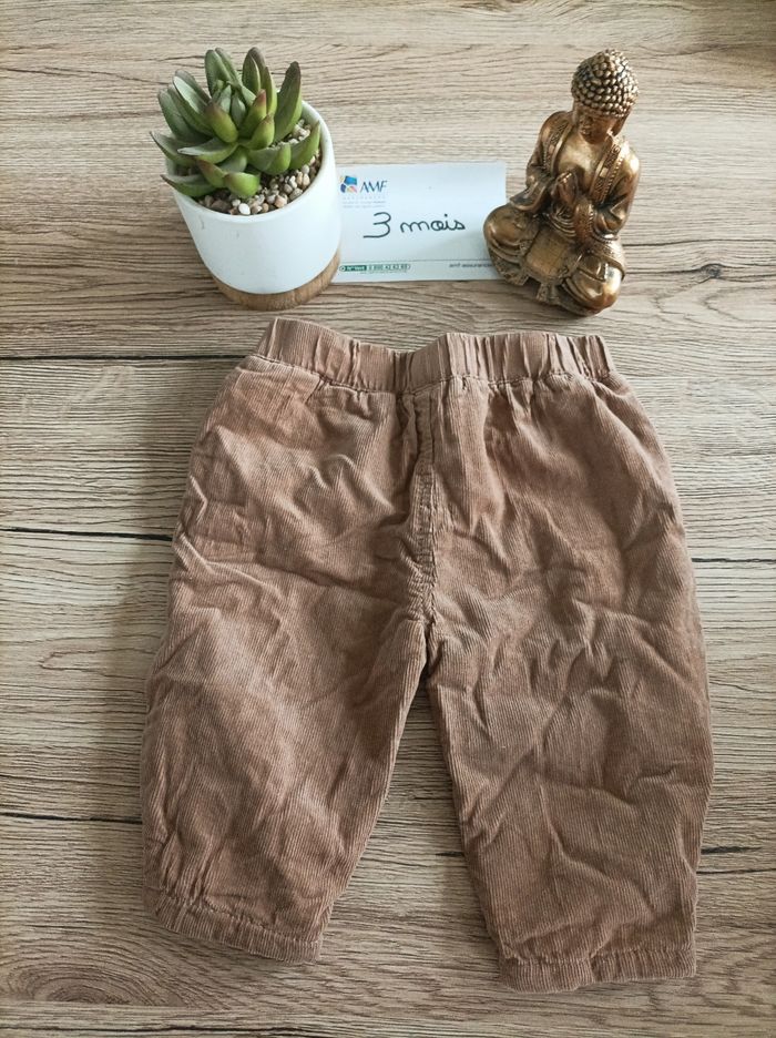 Pantalon sarouel velours garçon 3 mois - photo numéro 2