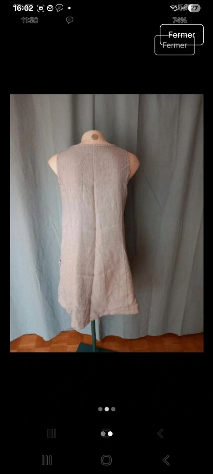 Très jolie robe débardeur taille L - photo numéro 2