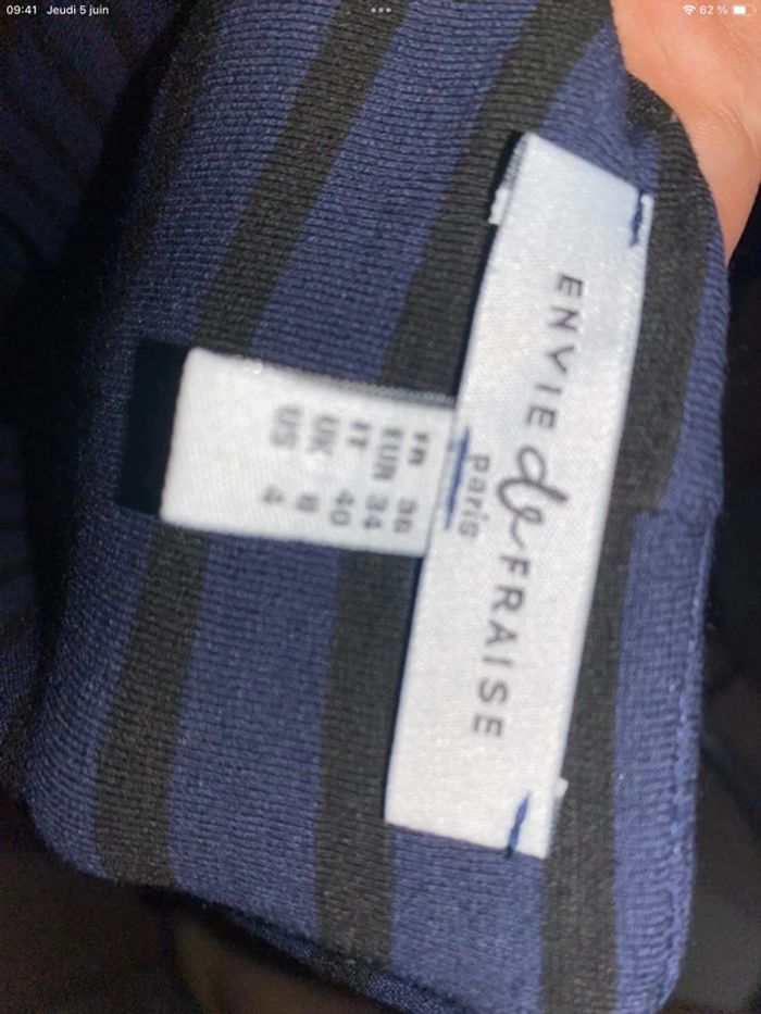 Robe - bleu et noir - Taille S - Envie de fraise - photo numéro 6