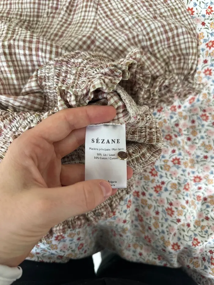 Blouse à carreaux Sezane - photo numéro 7