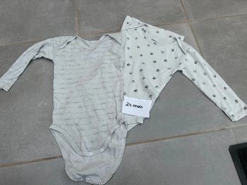 2 bodys manches longues