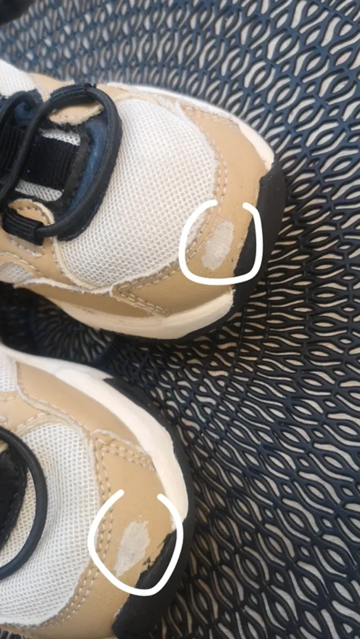 Basket taille 24 noir & beige - photo numéro 6