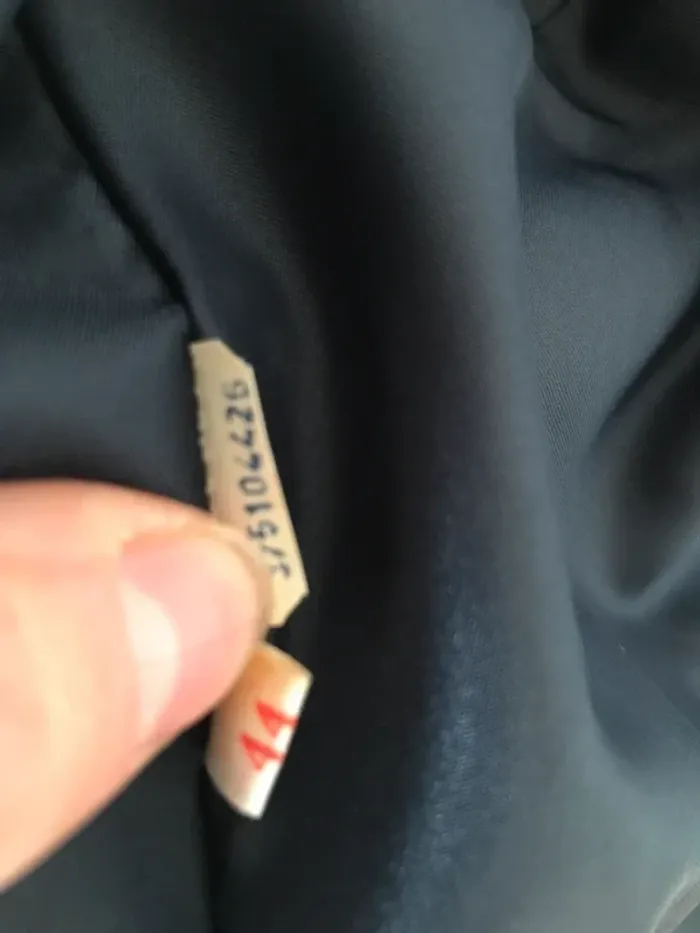 Trench-coat manteau imperméable vintage années 70/80 marine 40 - photo numéro 5