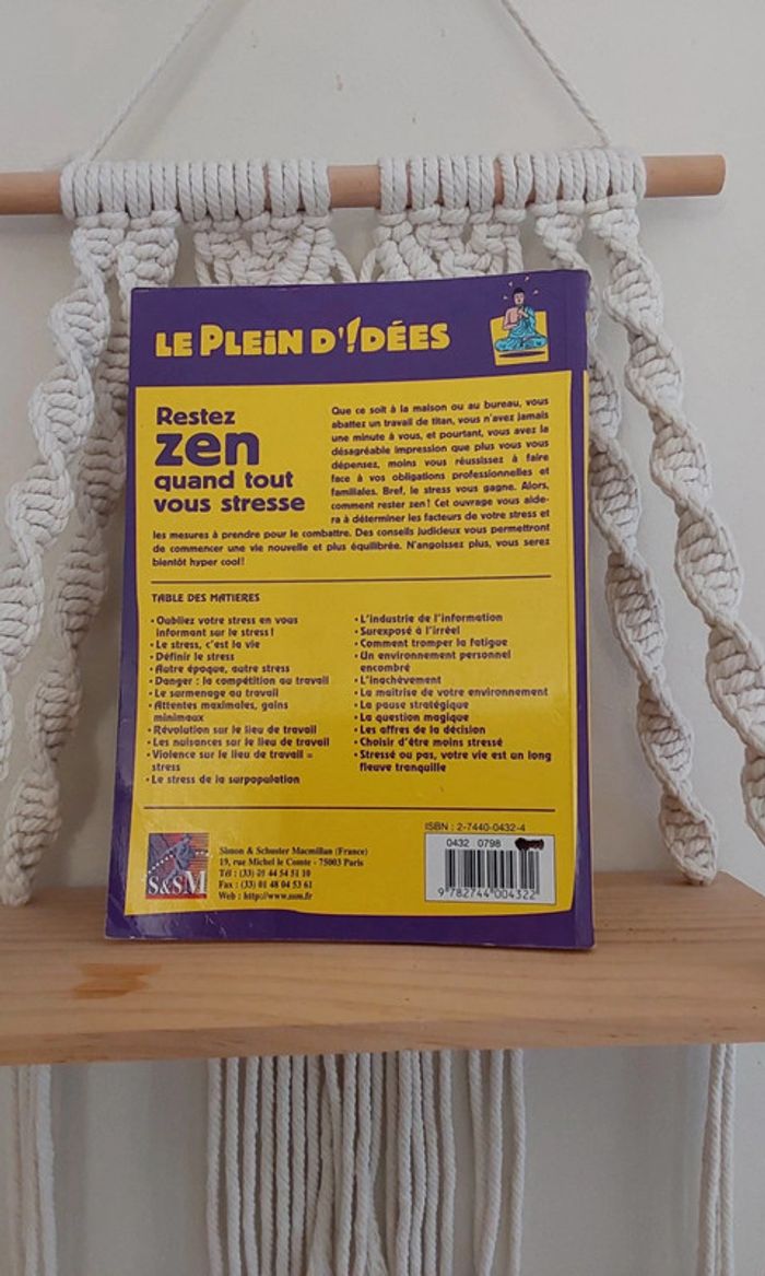 Livre de Jeff Davidson, "Rester zen quand tout vous stresse". - photo numéro 2
