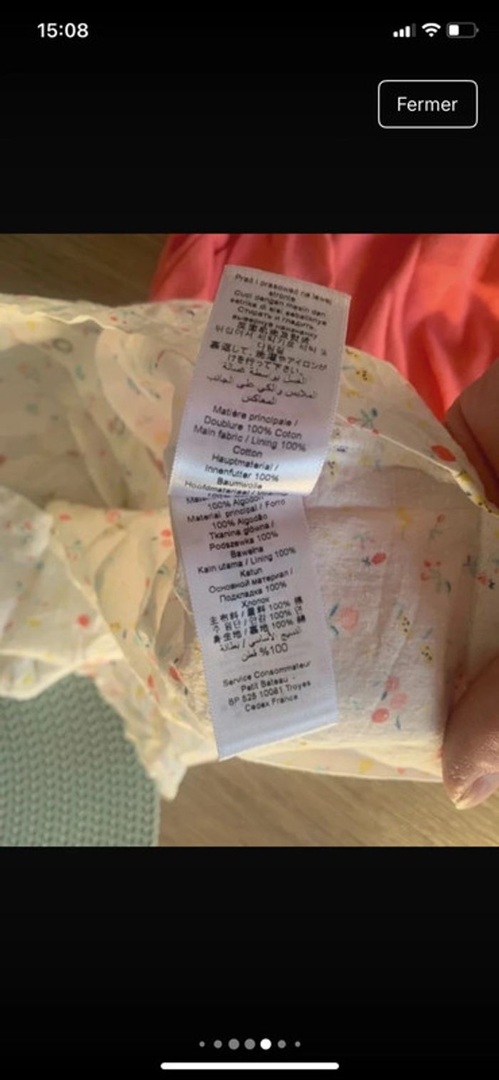 Magnifique Ensemble printanier fille - petit bateau - 3mois - photo numéro 6