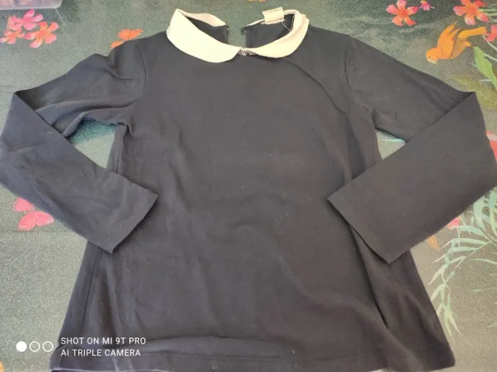 Tee shirt col claudine Zara 10 ans