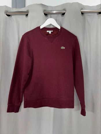 Pull Lacoste Sport bordeaux taille S neuf 