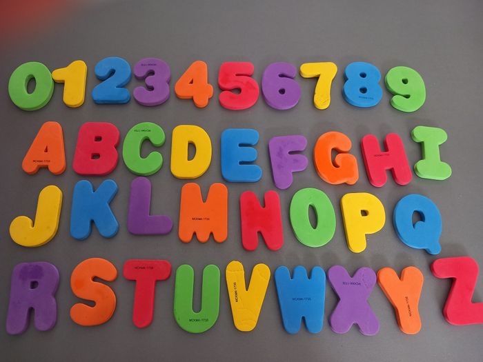 alphabet et chiffres en mousse + + - photo numéro 3