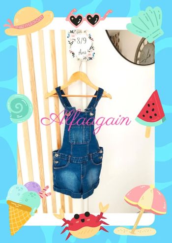 Salopette jean catimini 8ans