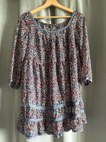 Robe mi longue fleurie