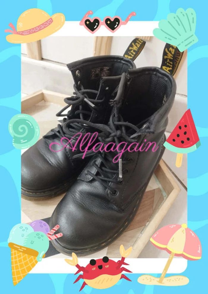 Bottines dr Martens noires 30 mixte - photo numéro 4