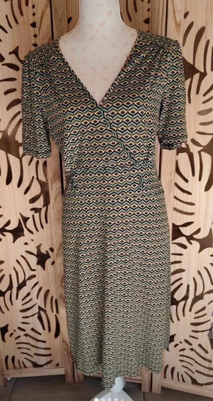 Robe midi fluide imprimée Taille XL King Louie