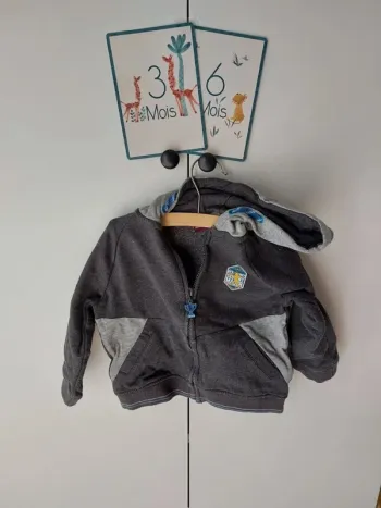 Gilet zippé à capuche Sergent Major 3 ans