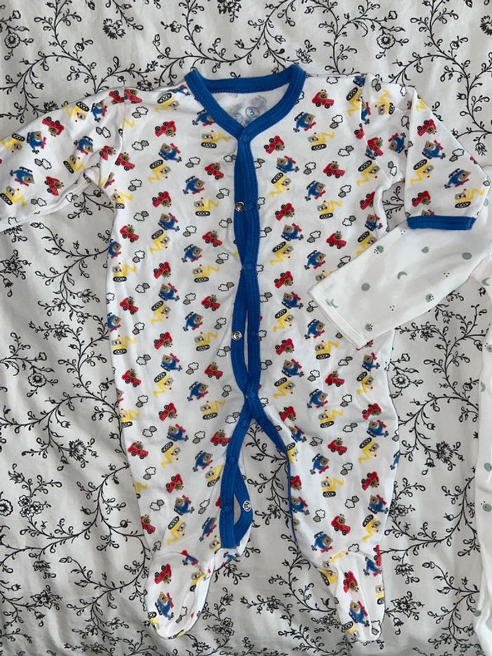 Lot de 2 pyjamas légers 3 mois - photo numéro 3