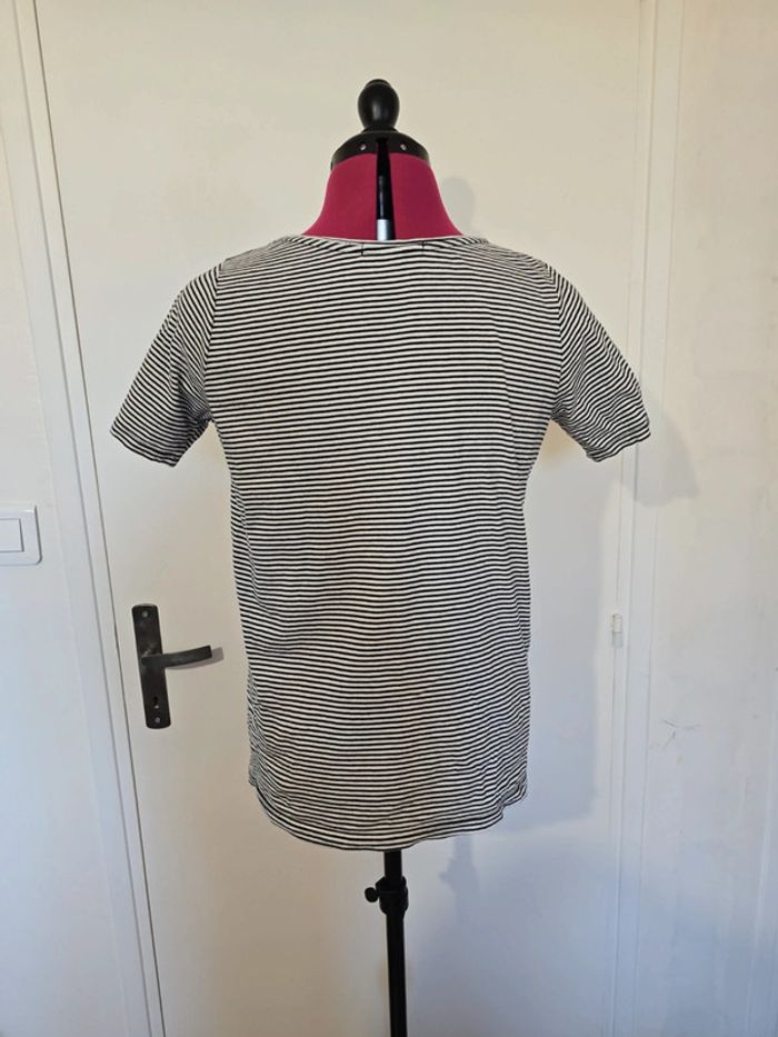 T-shirt rayé marinière Stradivarius xs - photo numéro 3