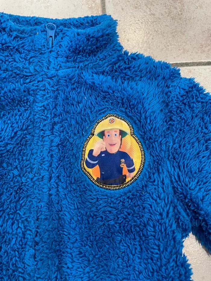 Sweat zippé polaire Sam le Pompier 110/116cm - photo numéro 4