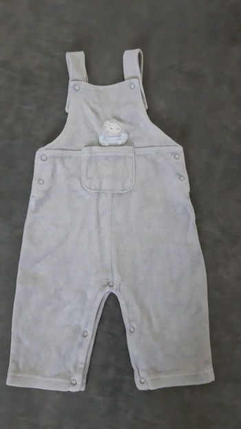 Salopette style velours garçon