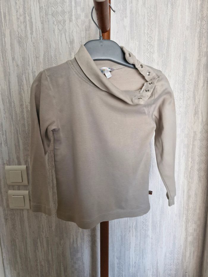 T-shirt manches longues enfant garçon 4 ans Kid Kanai Coton - photo numéro 2