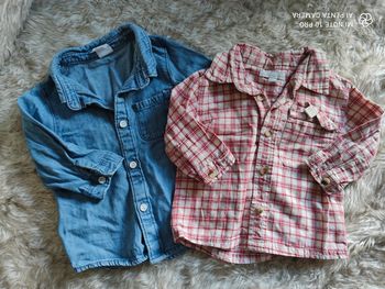 Lot de 2 chemises 6 mois