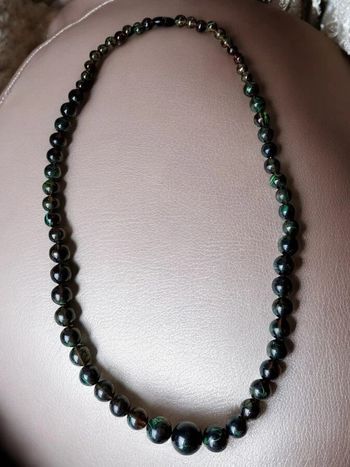 Magnifique collier de perles style vintage victorien ancien