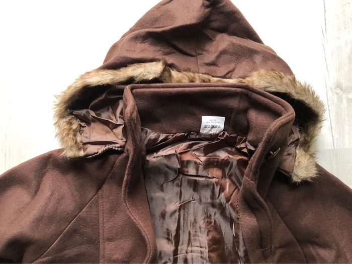 BB- Manteau 3/4 polaire marron à capuche T 42/44  NEUF - photo numéro 11