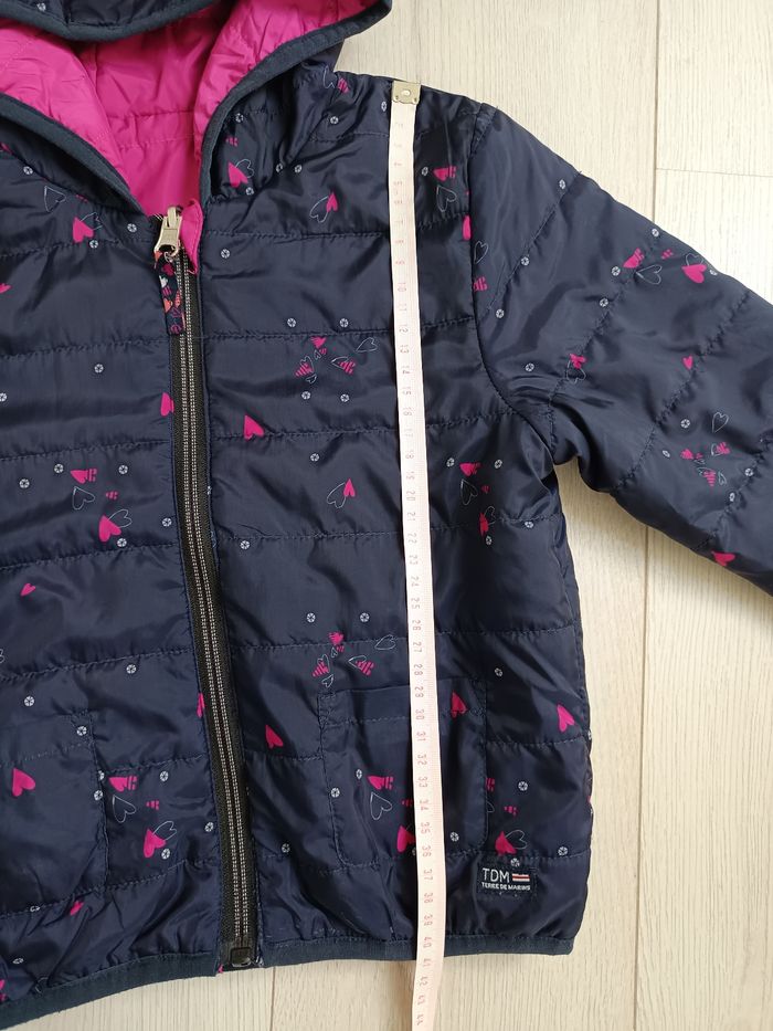 Manteau réversible Terre de Marins 5 ans – bleu marine et rose - photo numéro 5