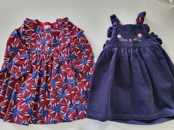 2 Robes DPAM 18 mois état neuf