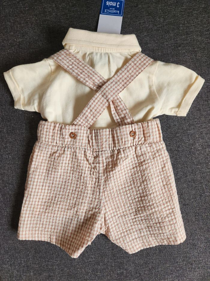 Ensemble short tee shirt neuf 3 mois - photo numéro 4
