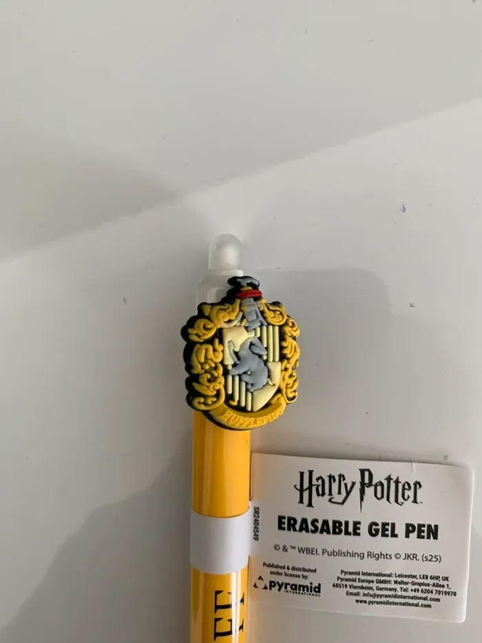 Stylo à gel effaçable Harry Potter Poufsouffle - photo numéro 2