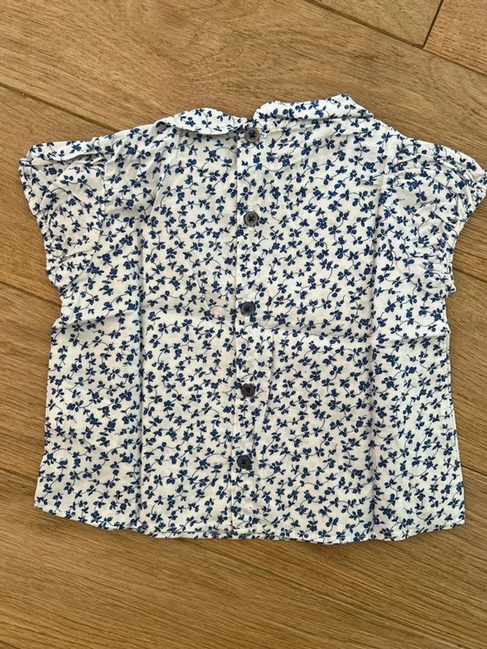 Vend lot de 2 blouses manches courtes jacadi 6 mois neuf sans étiquette - photo numéro 5
