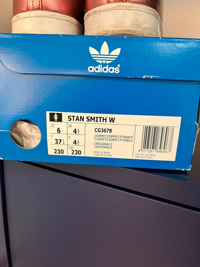 Stan Smith adidas rose Cooper 37 - photo numéro 3