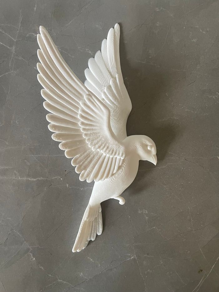 Oiseau Décoratif - Tourterelle Blanche