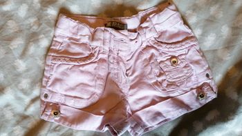 Short rose vynil fraise 24mois