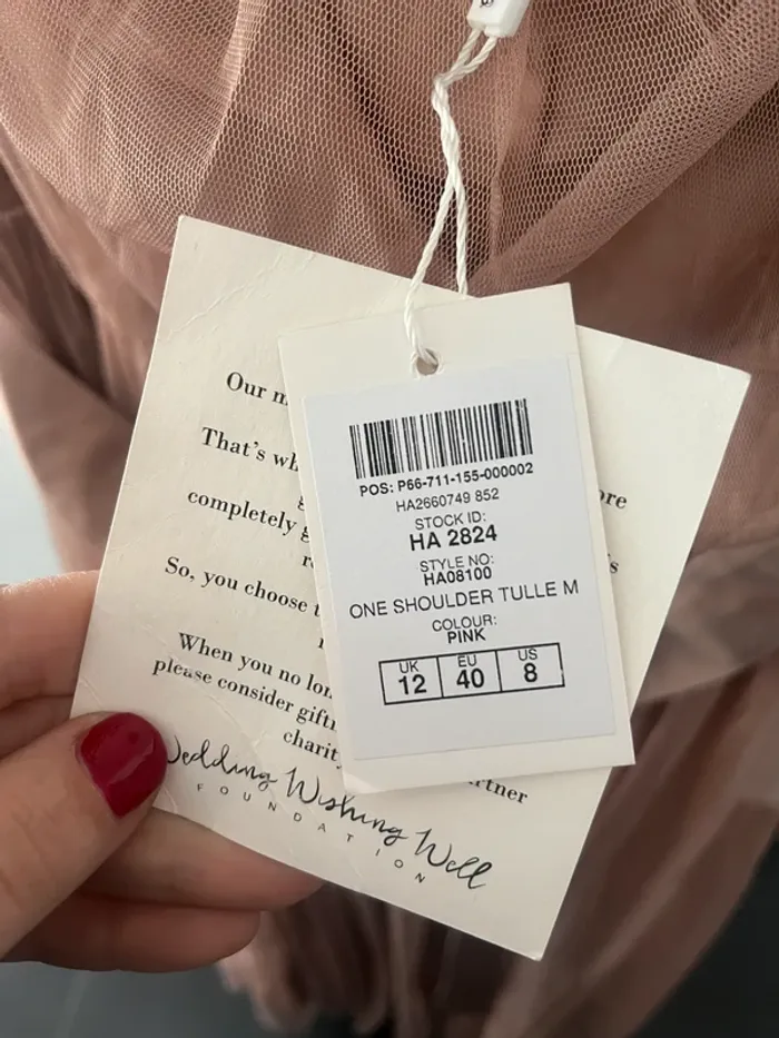 Robe de soirée Rose poudré Taille 40 - photo numéro 5