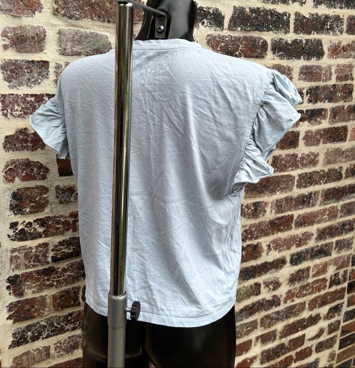 💙 T-shirt à manches volantées – T38 – ZARA 💙 - photo numéro 4