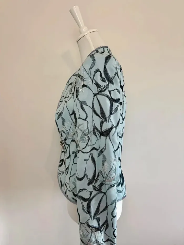 Magnifique veste blazer Musani couture bleue taille 38 neuve avec étiquette - photo numéro 5
