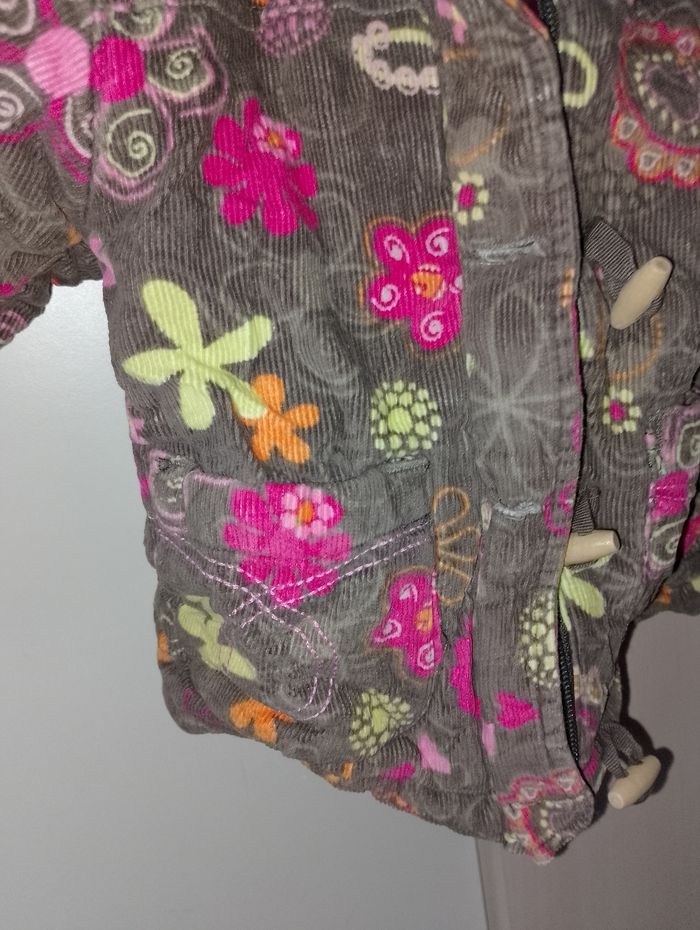 Manteau fleuri barbouillage 12 mois - photo numéro 2