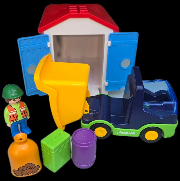 123 playmobil garage/ boîte à formes 6759 complet - photo numéro 3