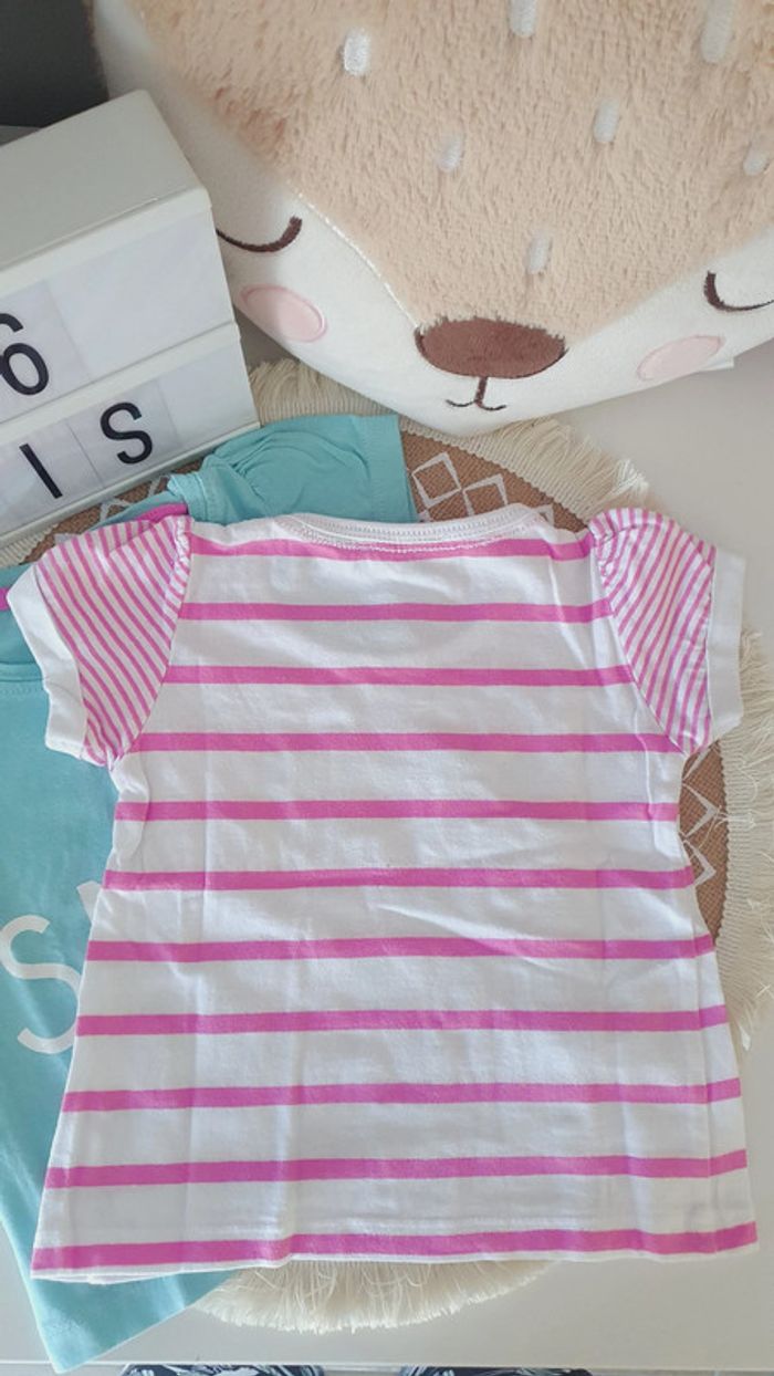 Lot Tshirt Fille 6 mois - photo numéro 5