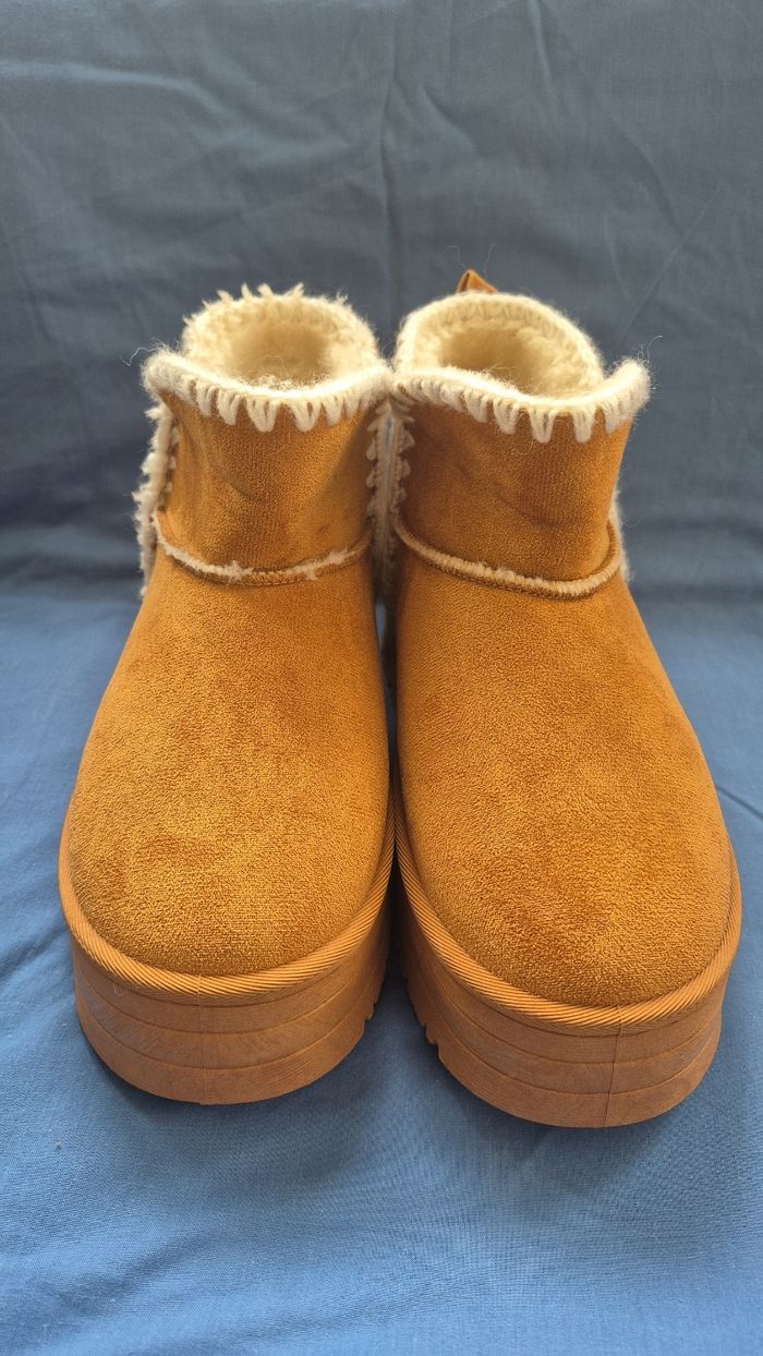 Bottine couleur camel