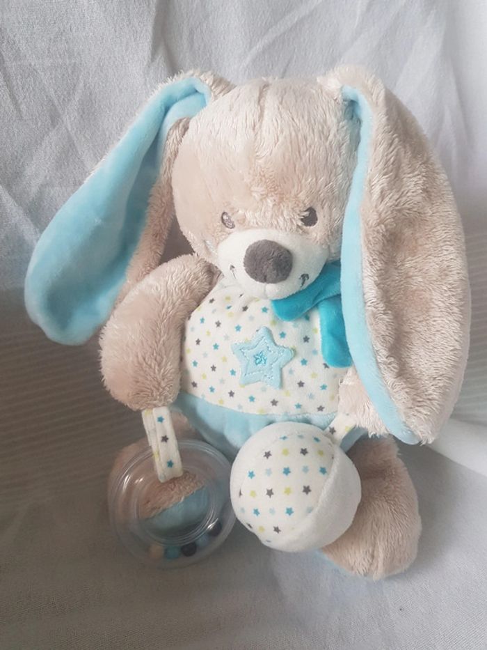 Peluche chien bleu mots d enfants - photo numéro 4