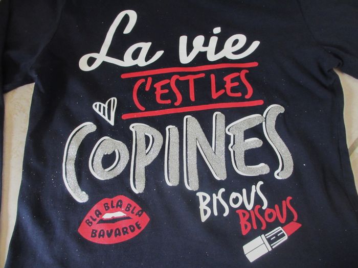 T-shirt bleu marine manches longues fille Influx - 8 ans - photo numéro 2