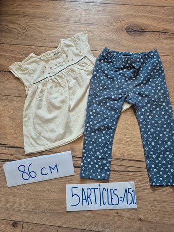 🌸 Ensemble fille 24 mois – Kiabi & In Extenso – Très bon état 🌸