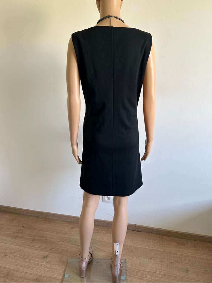 Robe noire et marron sans manches Anna Field taille 40 état satisfaisant - photo numéro 6